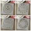 4Pcs 6*6inch Clock Bee Family Dial DIY Layering Stencils Painting Scrapbook Coloring Embossing Album Decorative Card Template ► Photo 1/5