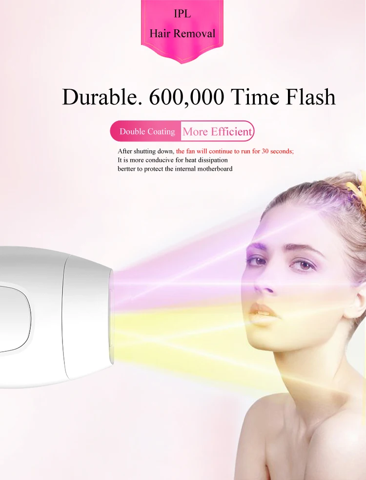 Перманентная профессиональная 600000 вспышка IPL лазерная эпиляция удаление волос для женщин безболезненная электрическая машинка для удаления волос на лице
