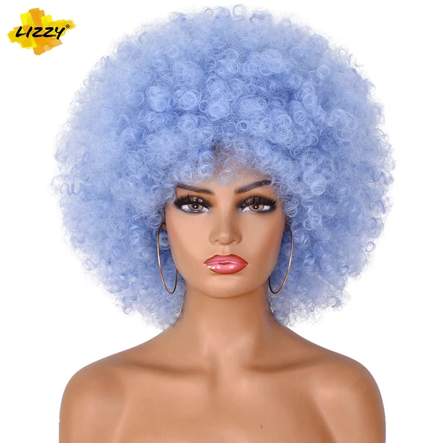 Short Afro Kinky Curly Hair Wigs For Black Women African Synthetic Fluffy And Soft Natural Looking High Temperature Wig Lizzy 4020