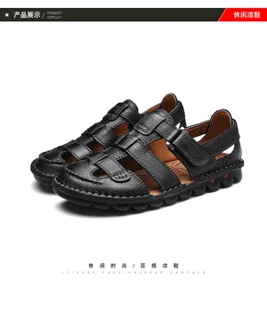 

SD880X-2020 sandals men's soft sole casual shoes trend cross border Handmade Large Men's shoes summer men's sandals