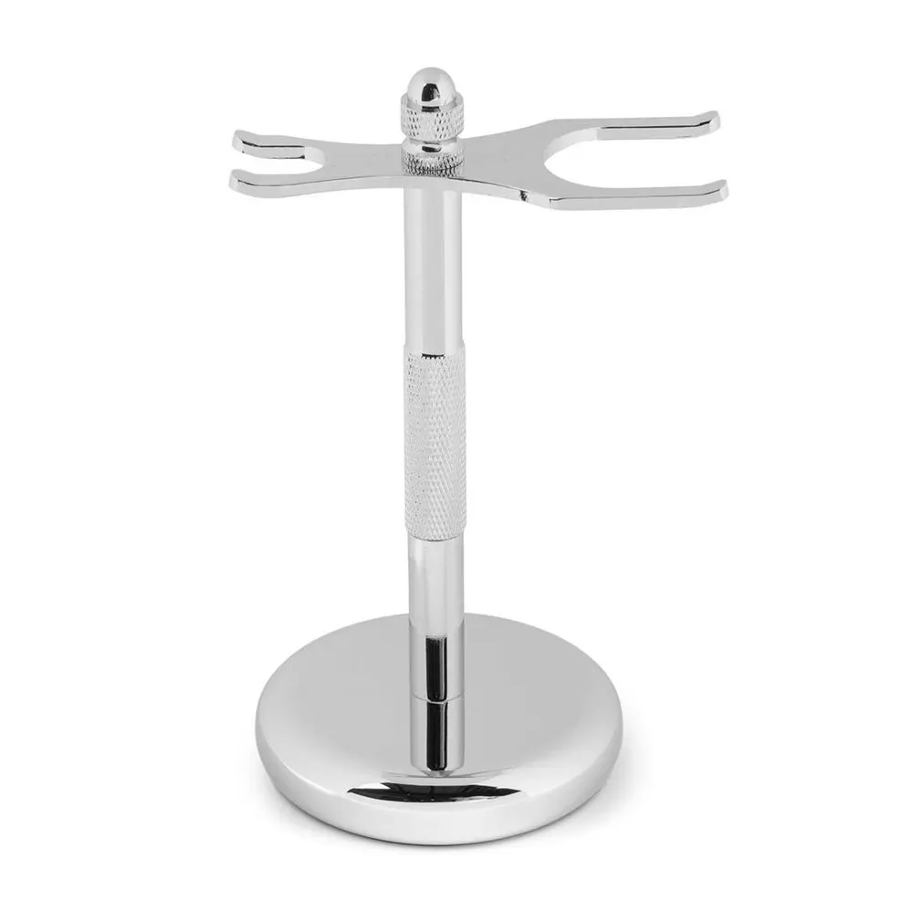 

Home Stand Shaving Razor & Brush Stand Luxury Chrome Shaver and Brush Holder-best Safety Razor Holder
