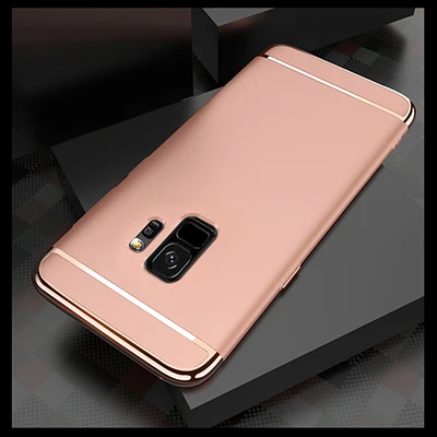 Rose gold Роскошный чехол для телефона для samsung Galaxy A7 A6 A8 плюс Примечание 10 жесткая накладка на заднюю панель для samsung S10 S8 S9 плюс J4 J6 плюс чехол - Цвет: Rose gold