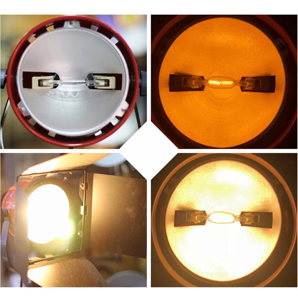 HoneyFly DXX lampada alogena 220V 800W 74.9mm bianco caldo R7S Double Ended Photography alogeno Light Filament Flood Quartz Tube