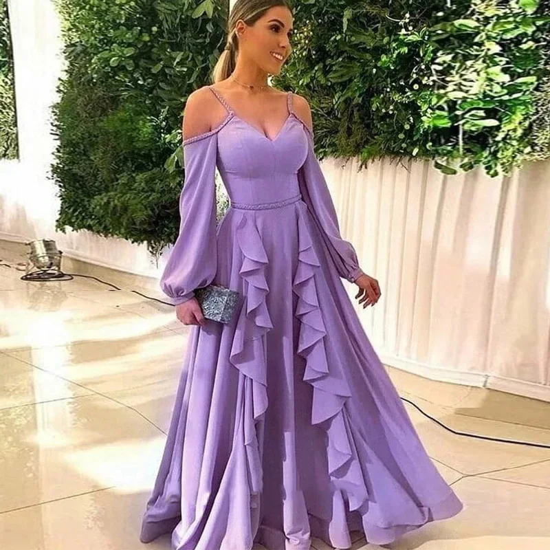 Light Purple Prom Dress Unique Design A 
