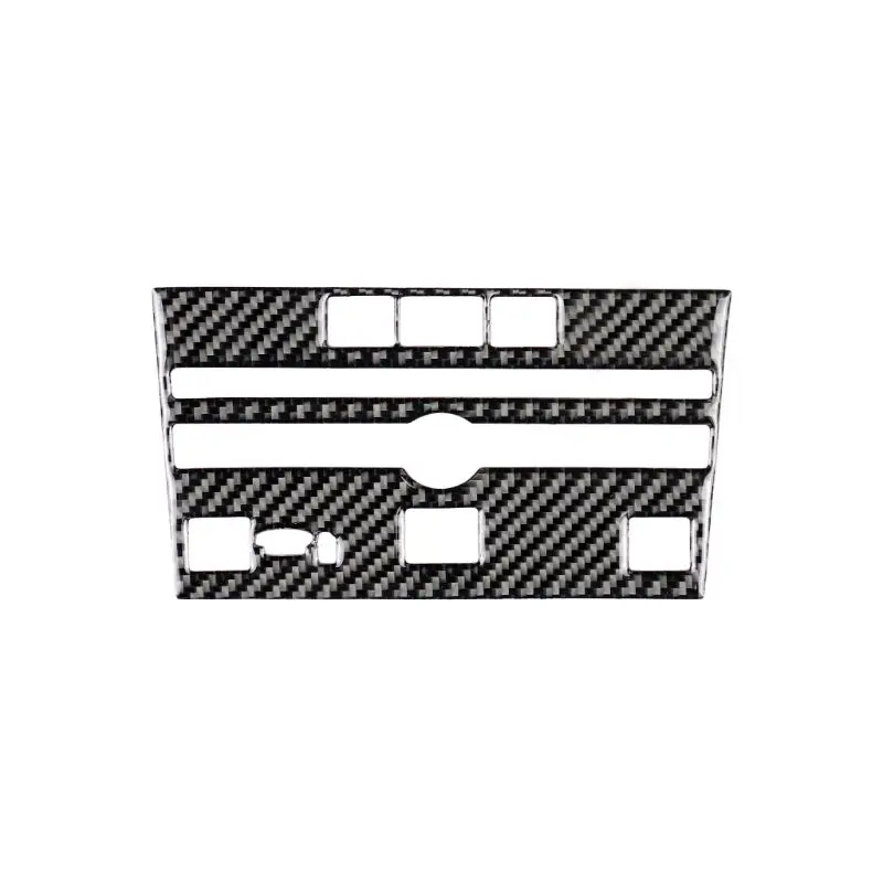 Carbon Fiber Seat Heating Audio Panel Cover Trim for Infiniti Q50 Q60 - Название цвета: A