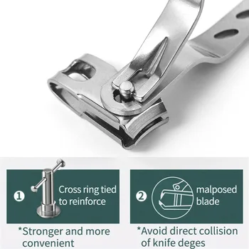 

Stainless Steel Rotary Finger Toe Nail Clipper Fingernail Manicure Cutter Professional High Quality Nail Tool Nail Clipper