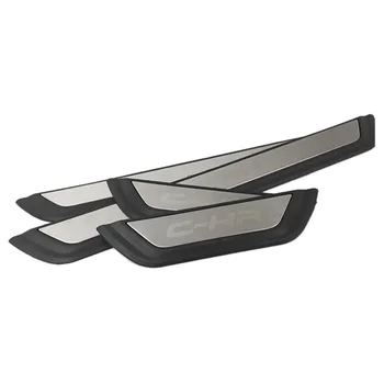 

Car Stainless Steel Car Styling Accessories Car Door Sill Scuff Plate Pedal For Toyota Chr C-Hr 2016 2017 2018(Without Led)