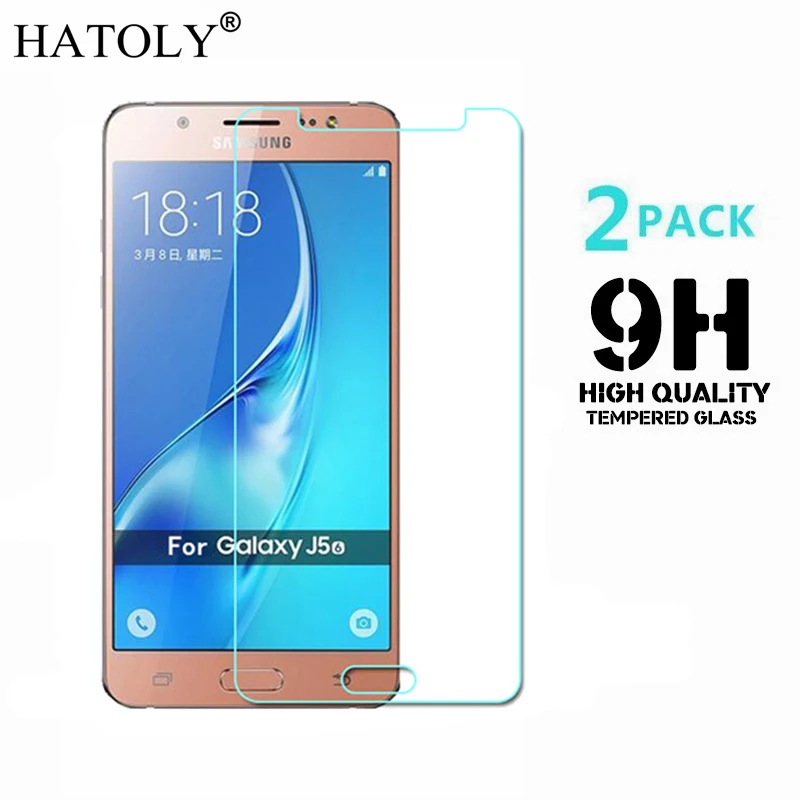 2PCS Tempered Glass sFor phone glass Samsung Galaxy J5 2016 Ultra-thin Screen Protector j510f Film for | Мобильные телефоны и
