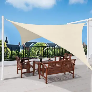 

2020 Waterproof 300D Sand Square Rectangle Shade Sail Garden Terrace Canopy Swimming Sun Shade Camping Hiking Yard Sail Awning
