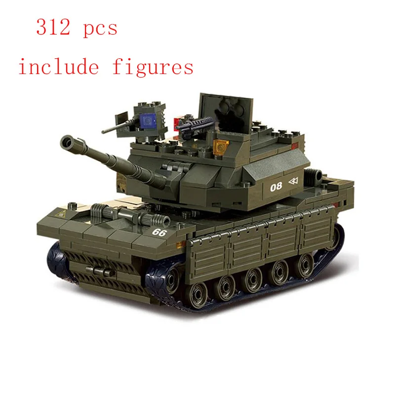 Sluban 6500 военные кирпичи танк для транспортировки армированный модель 1 MOC сборная