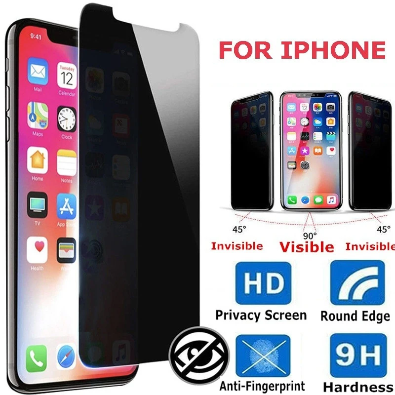 

1 PC Privacy Protective Film Tempered Glass Screen Protectors Film for IPhone 11 11pro X XS XR 8 7 6 6S Antispy Tempered Film