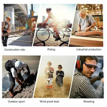 

Motorcycle Riding Glasses Wind Resistant Comfortable Jetski Glasses with Foam Padding Anti-Wind & Dust Polycarbonate Lens