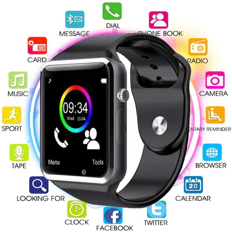 

2019 Bluetooth A1 Smart Watch Sports Tracker Men Women Smartwatch IP67 Waterproof A1 Watches for Android IOS PK P68 IW8 IW9