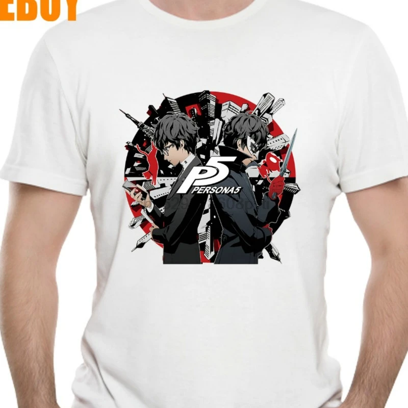 Man 3D Print Persona 5 Me And Myself T Shirt Unisex Geek S 6Xl Plus Size Short Sleeve 100% Cotton Breathable |