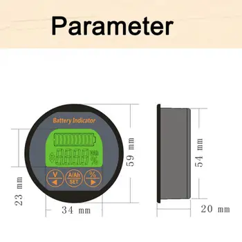 

TR16 Digital Accurate Monitor With Cable Battery Indicator ABS Multifunction Tester Portable Voltmeter Durable Car Current