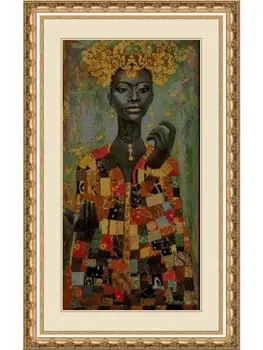 

CROSS STITCH KIT PANDATHREAD African Culture 0748