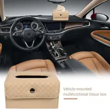 Держатель для салфеток из искусственной кожи, держатель для автомобиля, для дома, авто, солнцезащитный козырек, центр с подлокотниками складная, креативный дизайн, не занимает места
