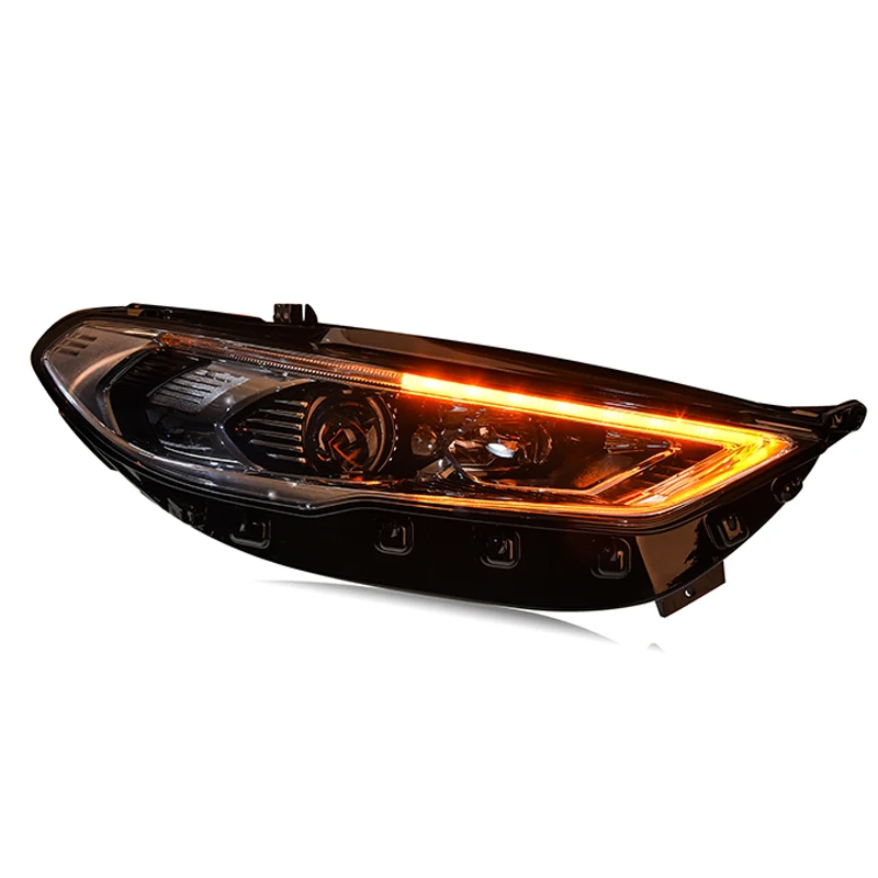 Новый стиль HID светодиодный налобный фонарь для Ford Mondeo Fusion фары 2017 2018