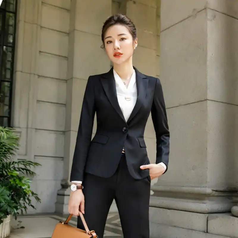 Blazer and pants set black Clearance