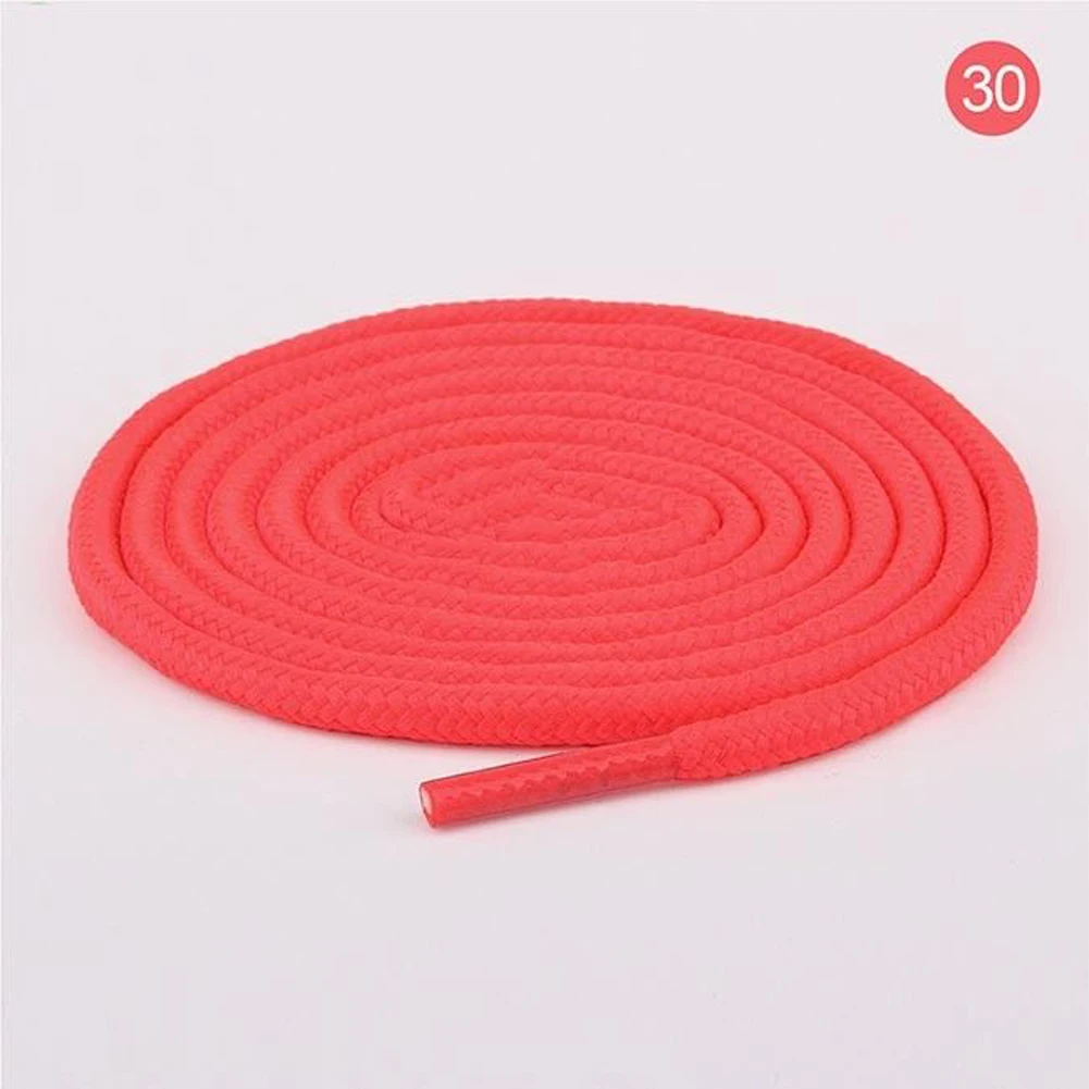 2022 New Shoelace Unisex Ropes Multicolor Waxed Round Cord Dress Shoe Laces Diy High Quality Solid 70-160Cm Colourful Shoelace