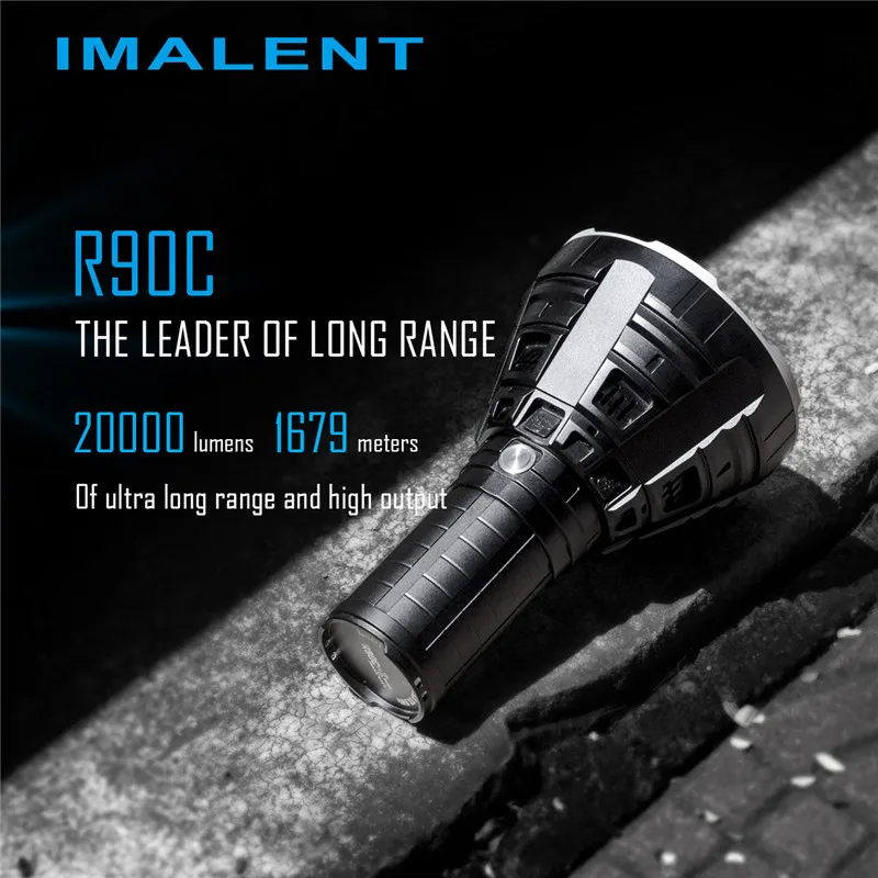 

IMALENT R90C Flashlight 5 Mode 200-20000LM IPX-8 Waterproof Cree XHP Led Lamp Rechargeable Outdoor Camping Ultra Bright Torch