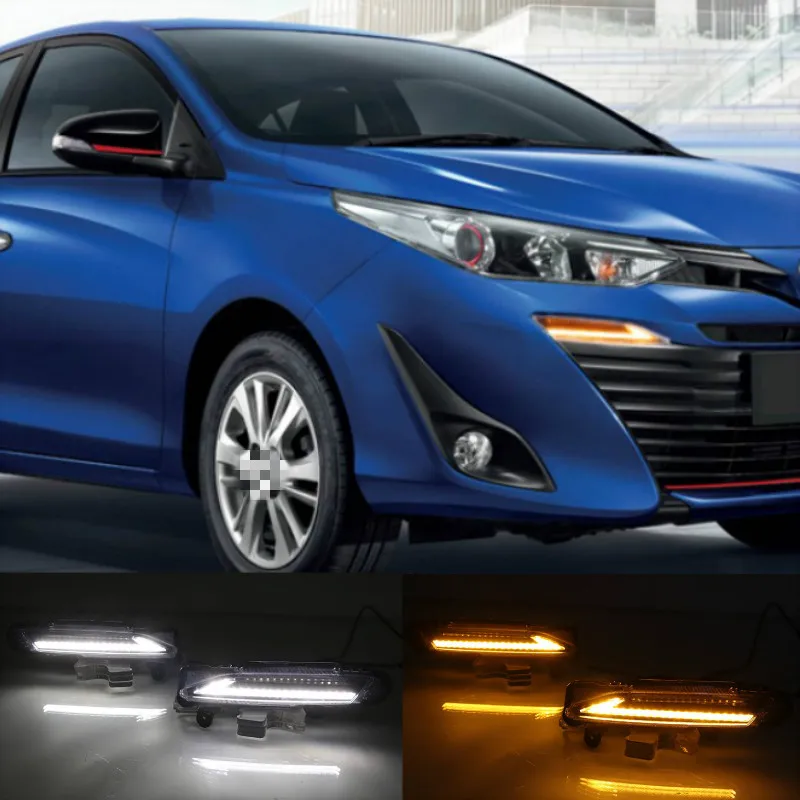 

Светодиодсветодиодный дневные ходовые светильник ни для автомобилей Toyota Yaris 2017, 2018, 2019, 1 пара
