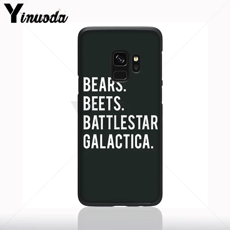 Kantor Pola TPU Lembut Aksesoris Case untuk Samsung Galaxy S10plus S9 S8plus S10E A70 A50 A10 Kasus Ponsel