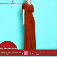 Плюс размер плащ рукав Экстра длинное Вечерние Платье женское с круглым вырезом облегающее эластичное платье в пол макси Бохо платья Vestido