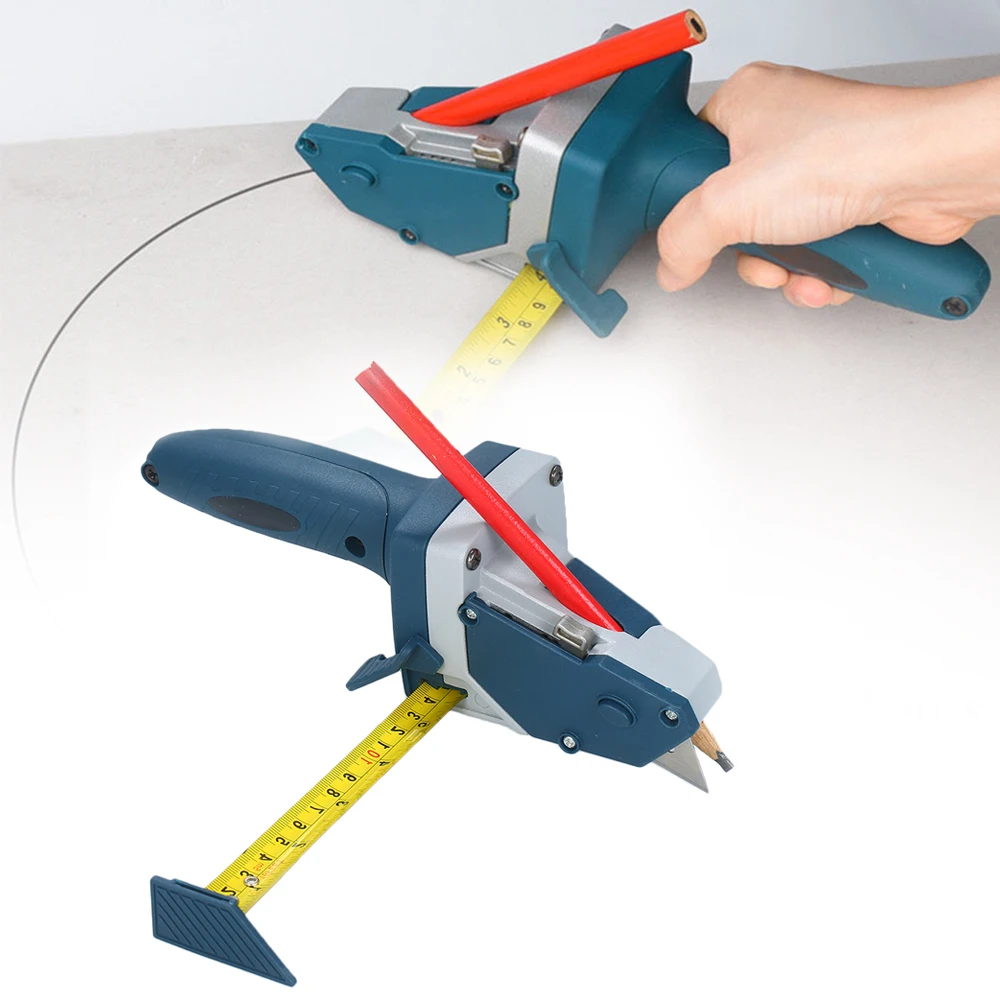 

All-In-One Drywall Cutter Gypsum Board Cutting Tools Artifact Tool With Scale Tool Measuring Tape Utility Knife Hand Tools