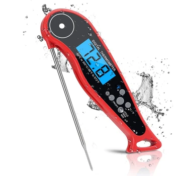 

Waterproof Digital Instant Read Meat Thermometer, Set Temperature, Kitchen Probe, Suitable for Barbecue and Cooking, Barbecue, L