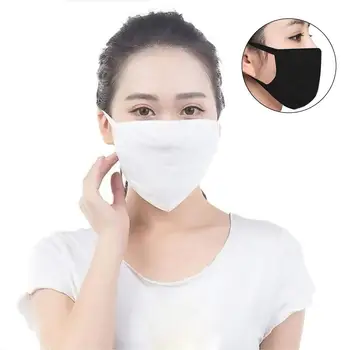 

2-layer Cotton Men Women Breathable Anti Haze Dust Protective Face Mouth Mask 2-layer Washable Dustproof Unisex Face Mask
