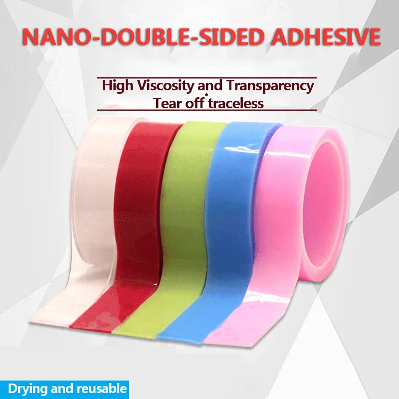 

Reusable Double-Sided Adhesive Nano Traceless Tape Removable Sticker Washable Adhesive Loop Disks Tie Glue Gadget