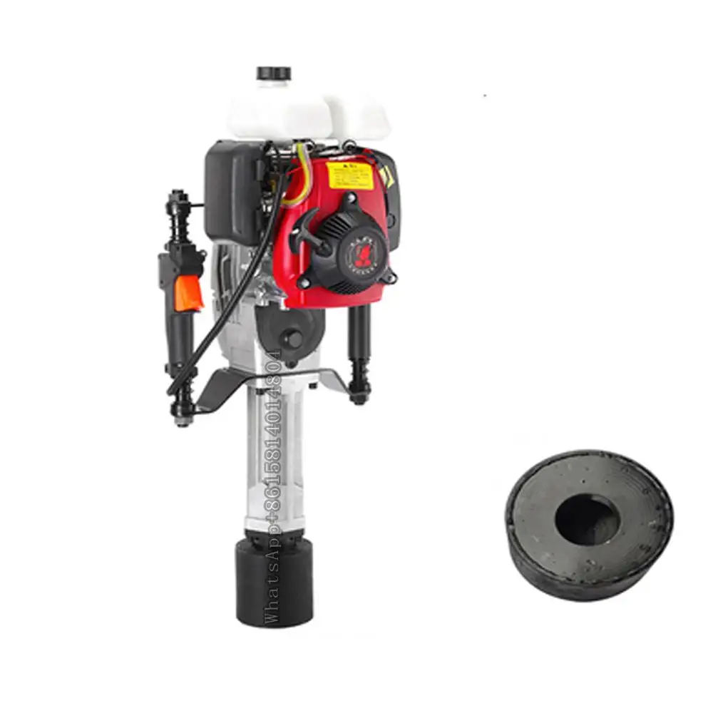 US $1.099.00 Gasoline Engine Piling Machine4Stroke Piling Machine For Construction Engineering Farm GuardrailRailway Impact Pile Driver