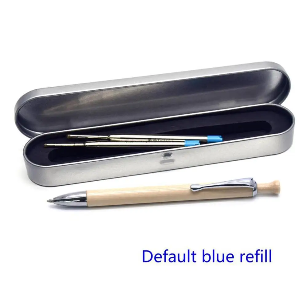 Guoyi A225 роскошная деревянная шариковая ручка для обучения в офисе для школы канцелярский подарок; ручка для письма в отеле - Цвет: Pen box - Blue ink
