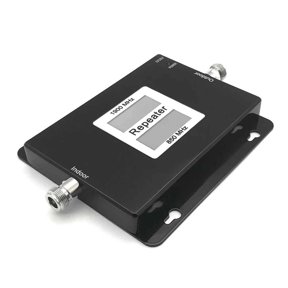CDMA-PCS 850-1900 МГц 2G/4G двухдиапазонный двойной ЖК-дисплей усилитель сигнала для мобильного телефона ретранслятор сигнала комплект усилителя сигнала