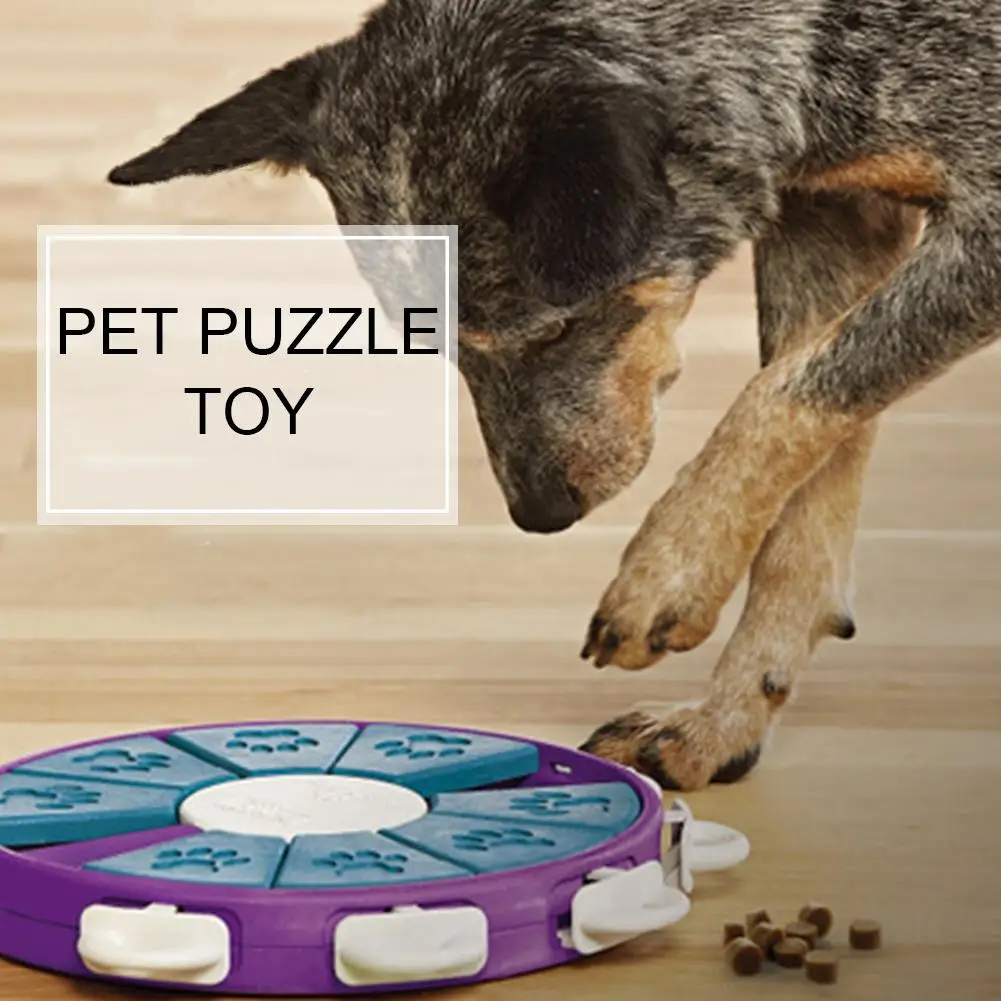 

Feeding Dog Puzzle Toy Dog Slow Feeding Device Anti-choking ABS Food Bowl Disk Training Dog Cat Interactive Pet Toy