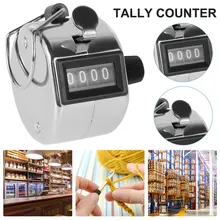 

Hand Tally Counter 4 Digit Number Counters Hand Finger Display Manual Counting Tally Clicker Timer Soccer Golf Counter Tools