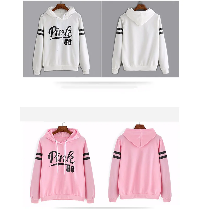 RAISEVERN, осенняя женская розовая толстовка с буквенным принтом Sudadera Mujer, Женская толстовка с капюшоном, Женский пуловер с длинным рукавом, толстовка, женские топы