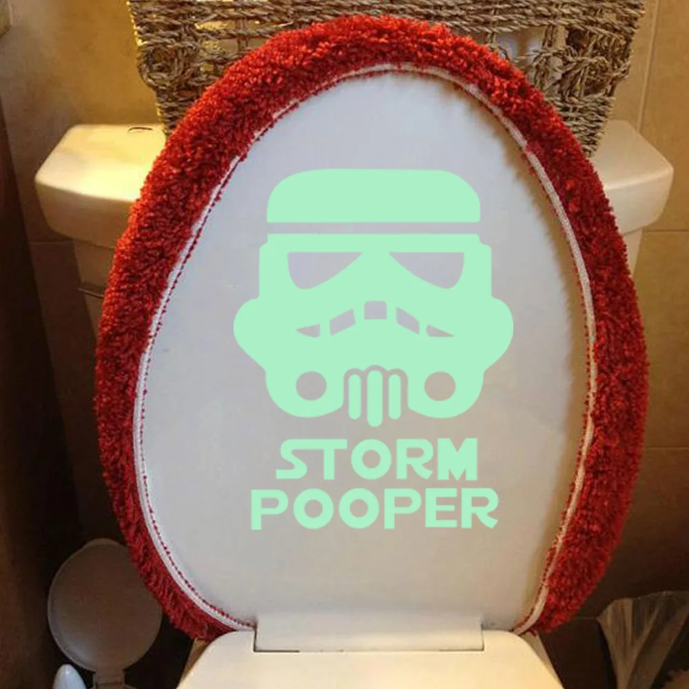 Luminous Toilet Stickers Luminous Stickers Living Room Bedroom Bathroom Stickers Bathroom Sign Funny Toilet Decorative Sticker 4