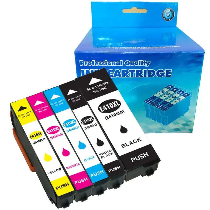 

T410XL 410XL T410 XL Inkjet Cartridge Compatible New Ink Cartridge for Epson Expression Premium XP-830 XP-7100 XP-635 (5 Pack)