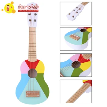 

21 Inches 6 Strings Musical Instrument Guitar Gift For Children - Yellow Zebra/Assorted Colors