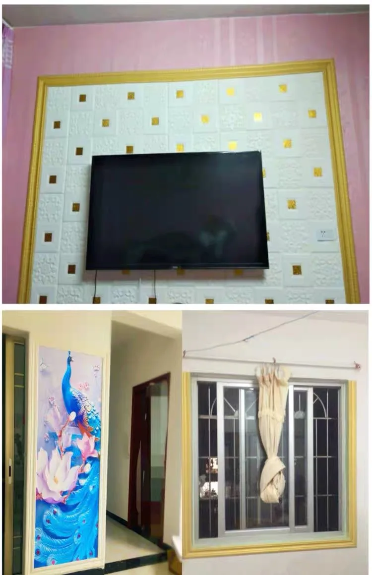 ТВ фон стены границы декоративные полосы потолок плинтус линия талии самоклеющиеся наклейки на стены линии наклейки 3D обои