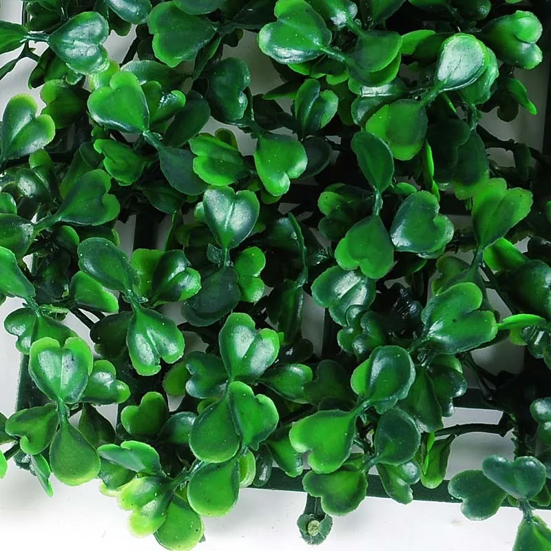Artificial Turf Carpet Simulation Plastic Boxwood Grass Mat 25cm*25cm Green Lawn for Home Garden Fence Decorations