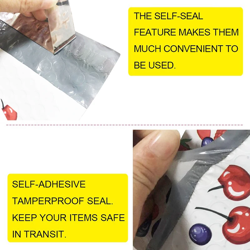 车厘子气泡袋胶粘