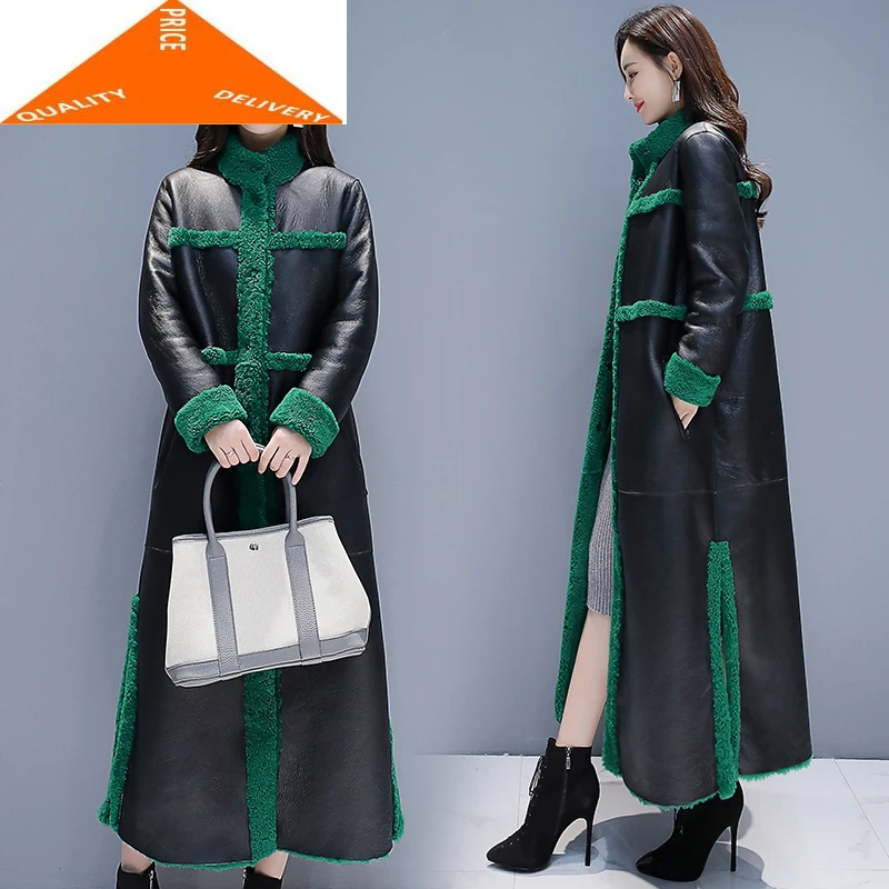 Куртка женская зимняя одежда 2020 модная меховая куртка X-Long теплая из