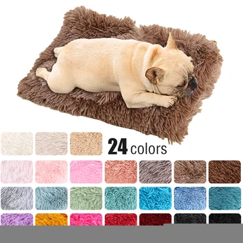 

Soft Pet Dog Blanket Cat Bed Mat Long Plush Warm Double Layer Fluffy Deep Sleeping Cover for Small Medium Large Dogs Mattress