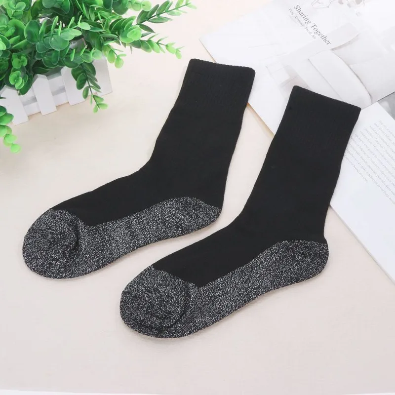 1 пара тепловых носков 35 градусов, утолщенные супер мягкие удобные носки из алюминиевых волокон, сохраняющие тепло ног, Термо носки