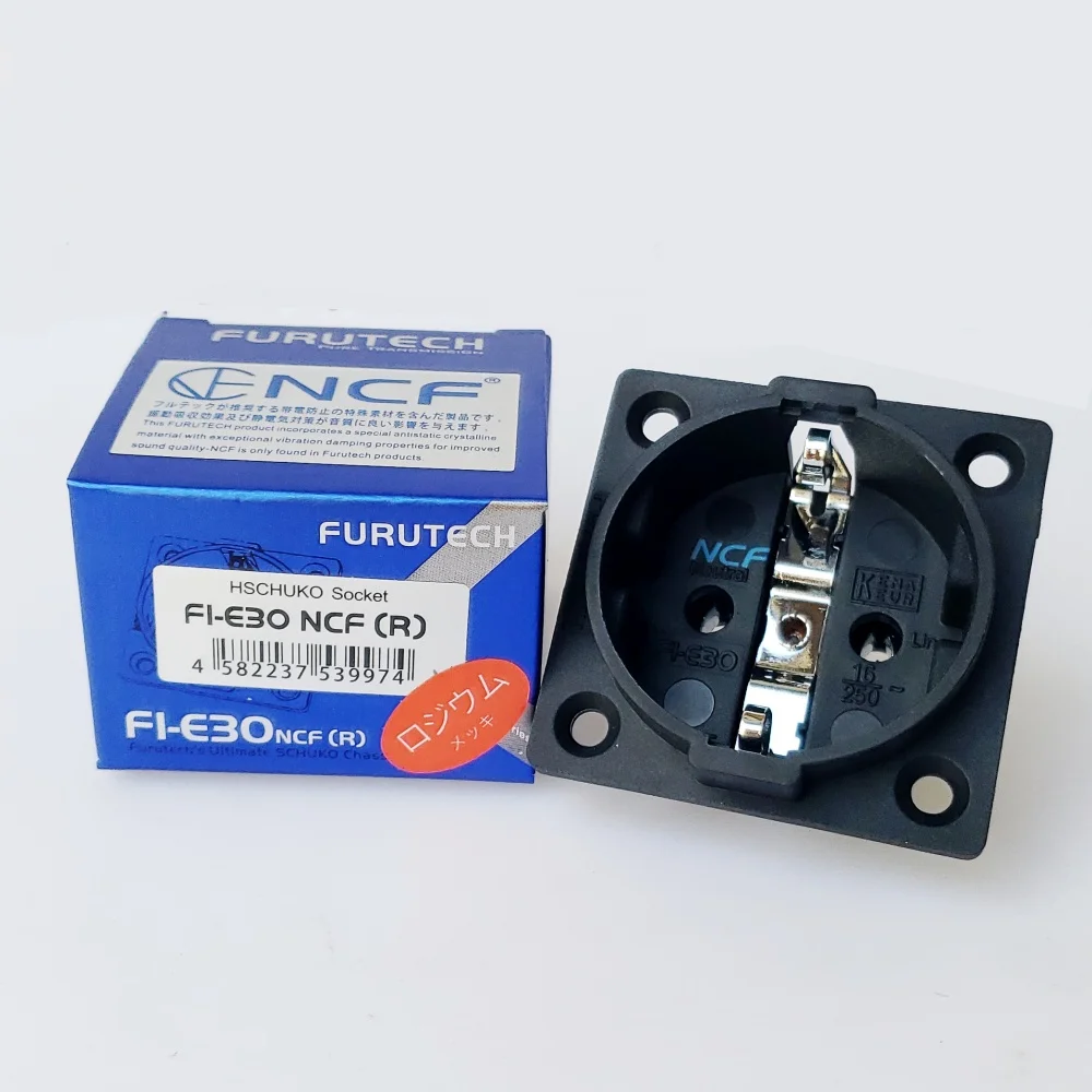 HiFi Schuko Furutech FI E30 NCF нано розетка с покрытием из чистой меди родиевая AC европейская