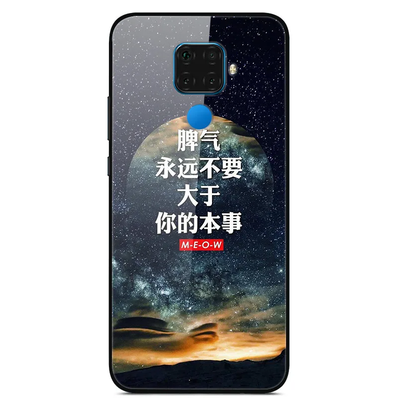 2 Для huawei mate 30 Lite чехол закаленного стекла Космический Чехол для телефона чехол для mate 30 Lite силиконовая бампер чехол для huawei mate30 Lite - Цвет: 2