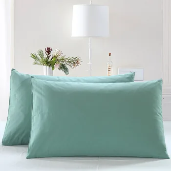 

2pc/Pair Solid Color Pillowcase 48cm*74cm 100% Cotton Pillow Case Cover Brief Style Home Textile XF708-6